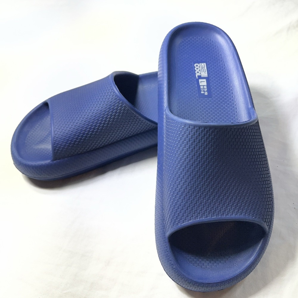 32 Degrees Cool Unisex Cushion Slide Waterproof Sandals - SIZE L - NAVY